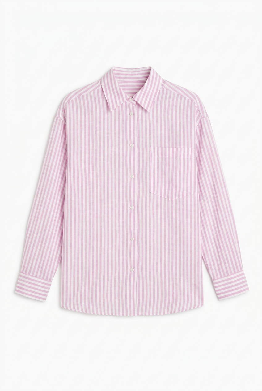 Camicia a Righe Rosa