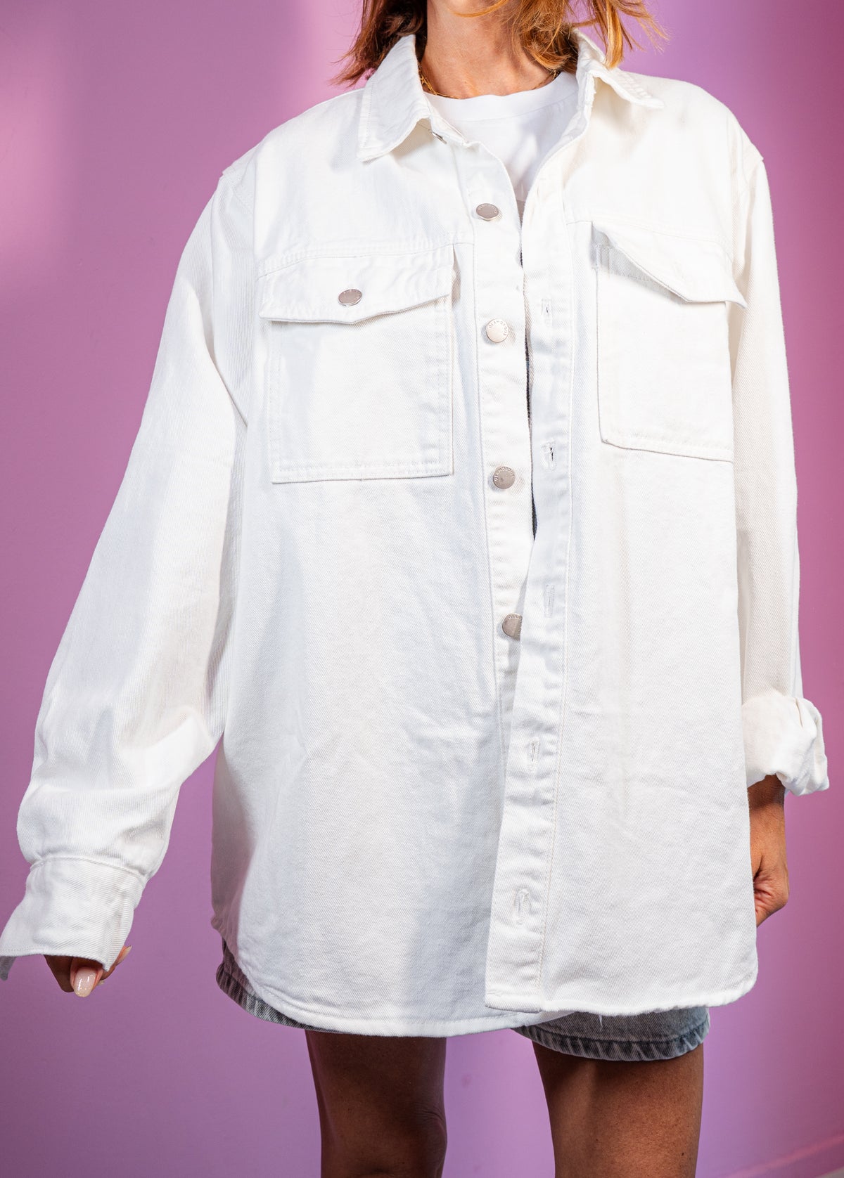 Camicia Bianca Denim