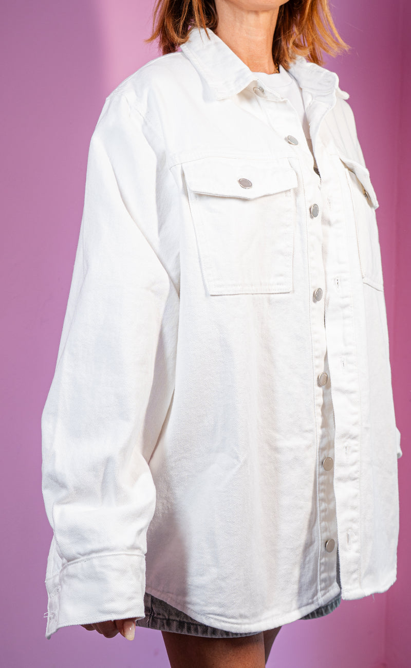 Camicia Bianca Denim