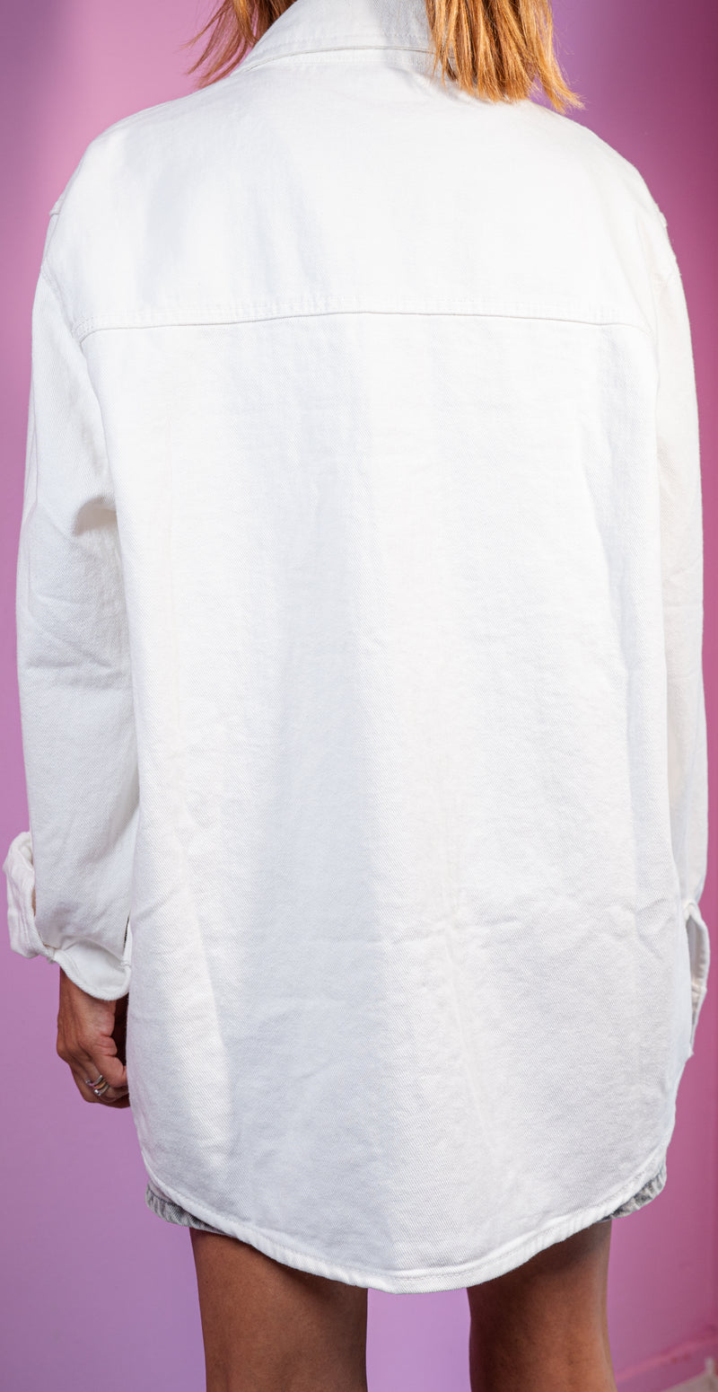 Camicia Bianca Denim
