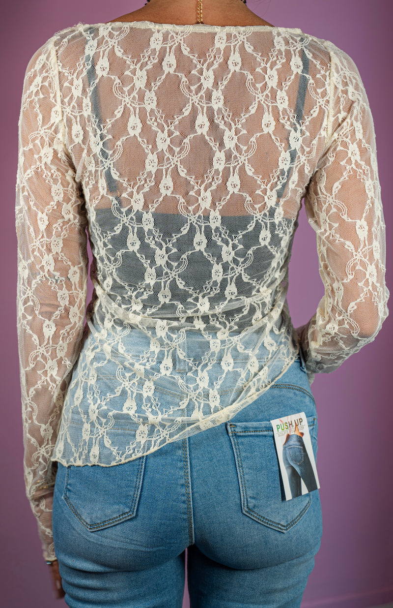 Tshirt Pizzo Crema