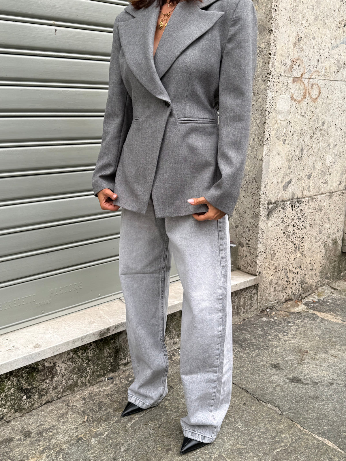Blazer Grigio Elastico KARLEK