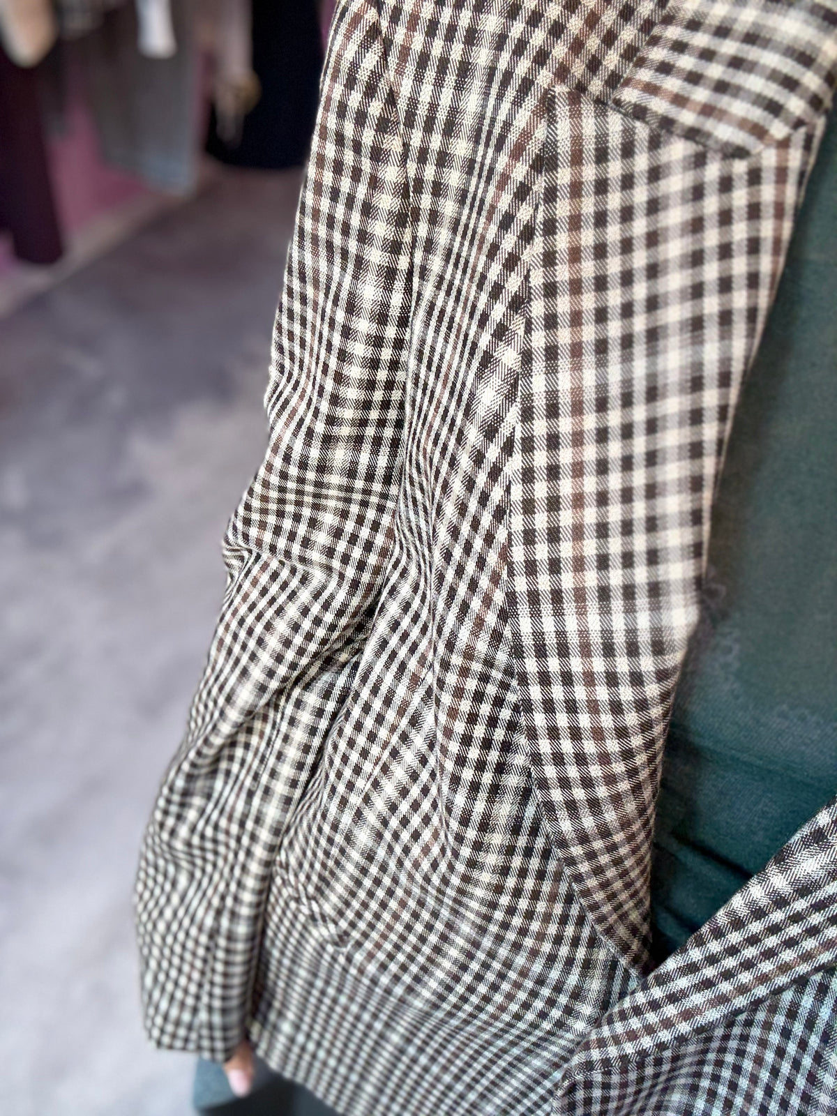 Blazer Check Marrone