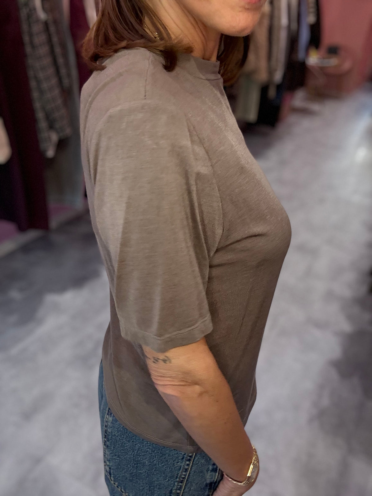 T-shirt Misto Lana Fango