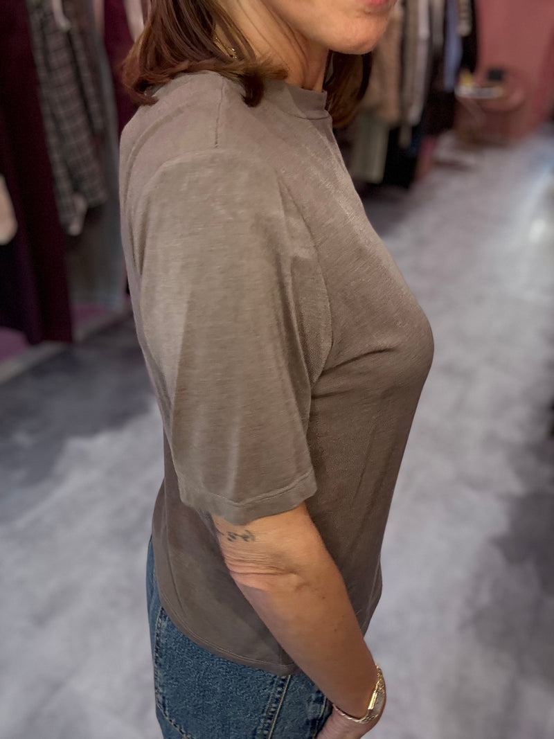 T-shirt Misto Lana Fango