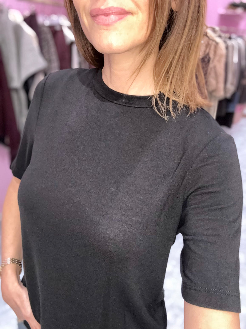 T-Shirt Misto Lana Nera