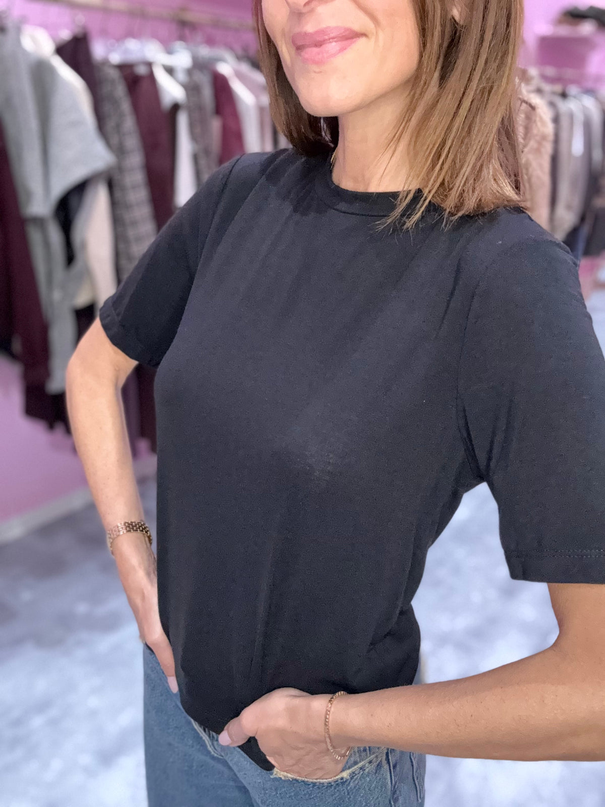 T-Shirt Misto Lana Nera