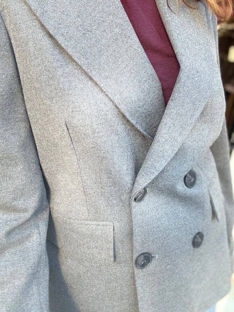 Blazer Grigio Doppiopetto Sartoriale