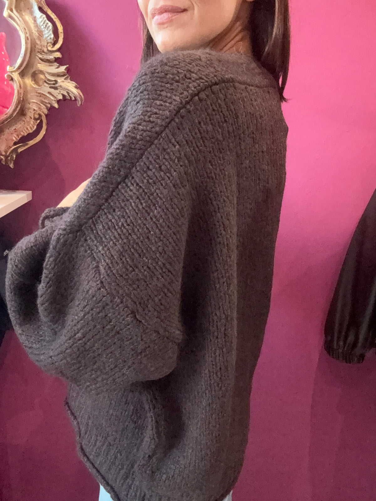 HAVEONE CARDIGAN CIOCCOLATO