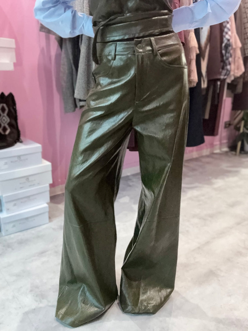 Pantalone Ecopelle Bottiglia