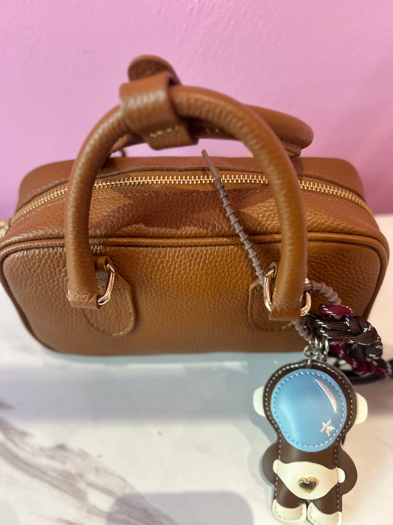 Borsa Bauletto Marrone Pelle