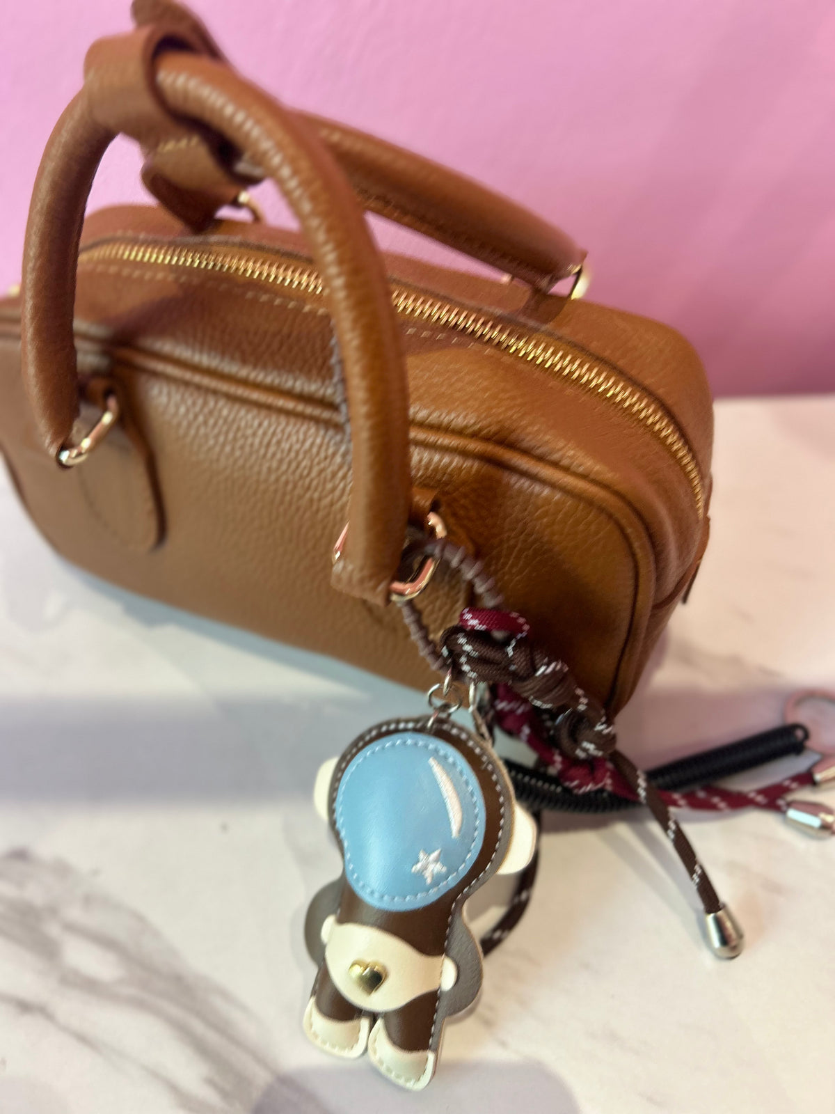 Borsa Bauletto Marrone Pelle
