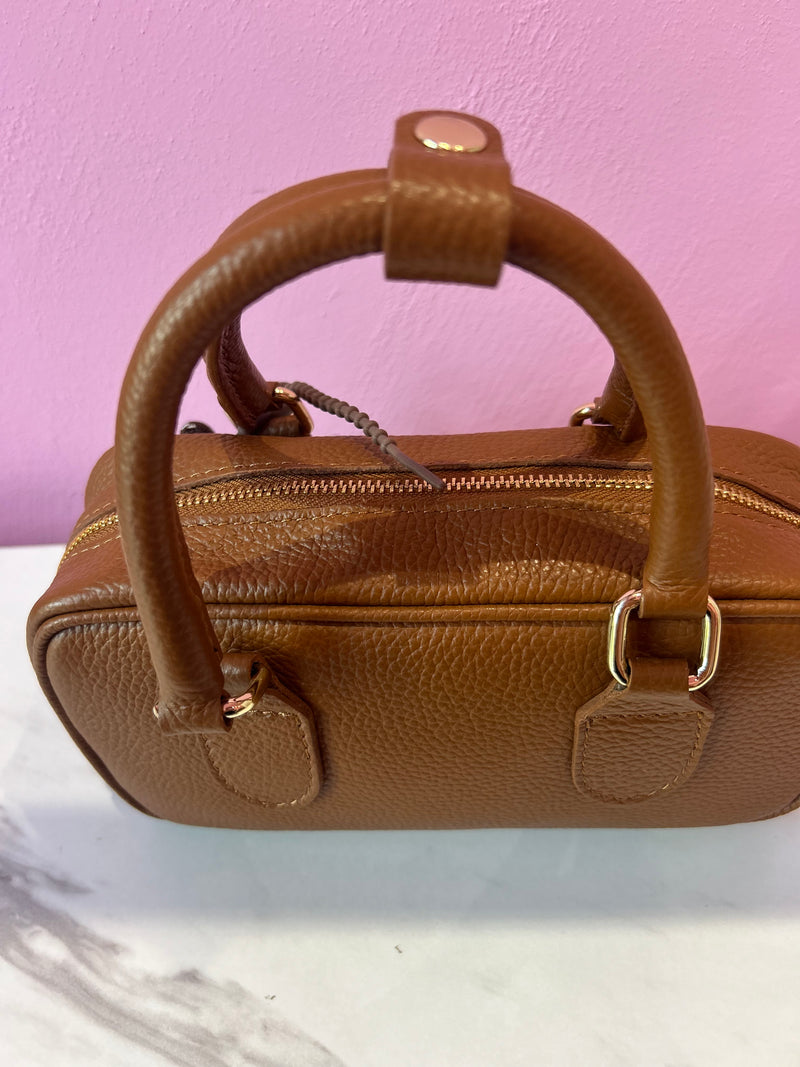 Borsa Bauletto Marrone Pelle