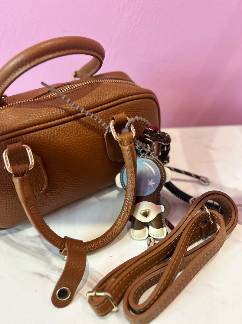 Borsa Bauletto Marrone Pelle