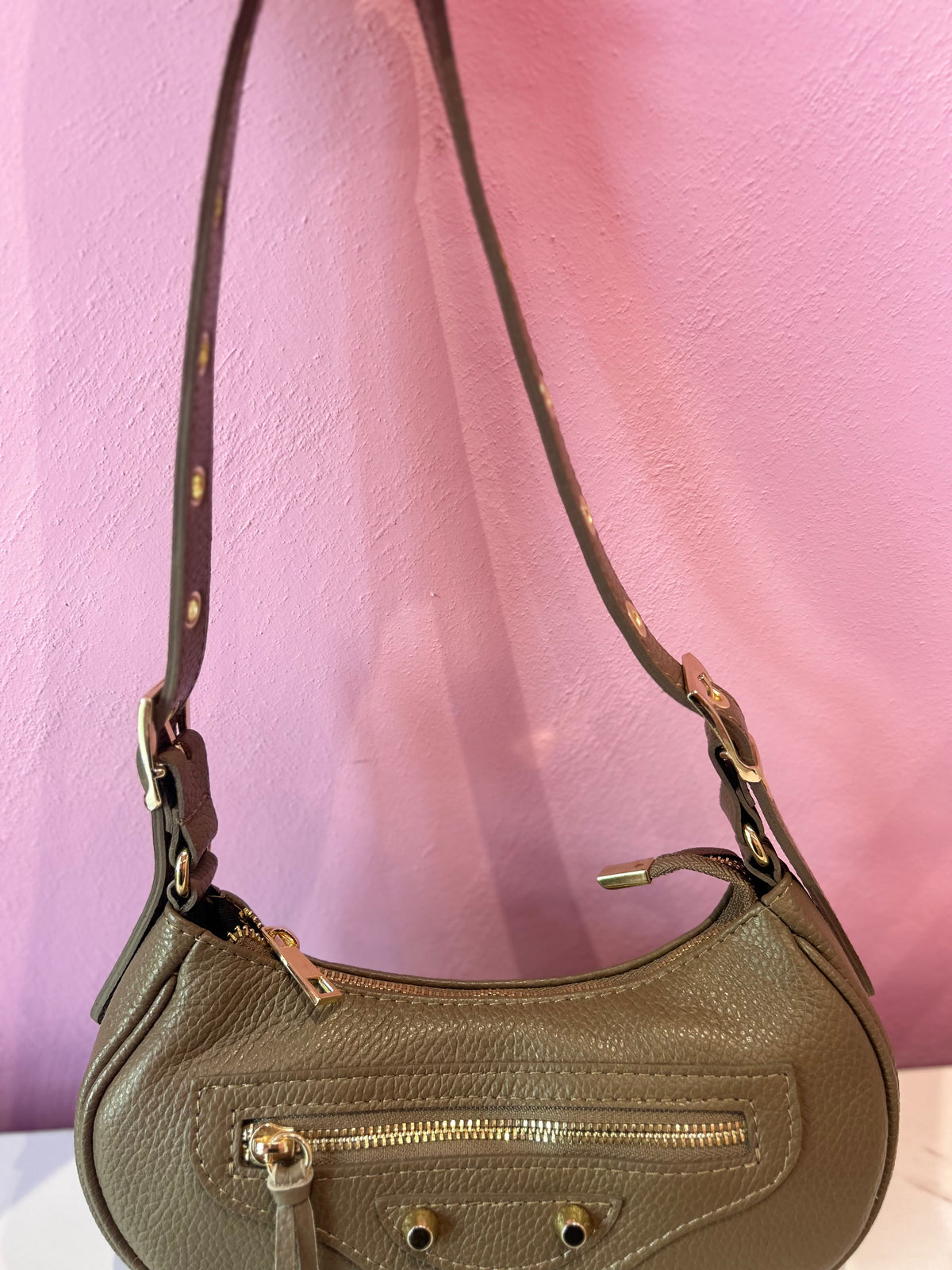 Borsa Pelle Grigio