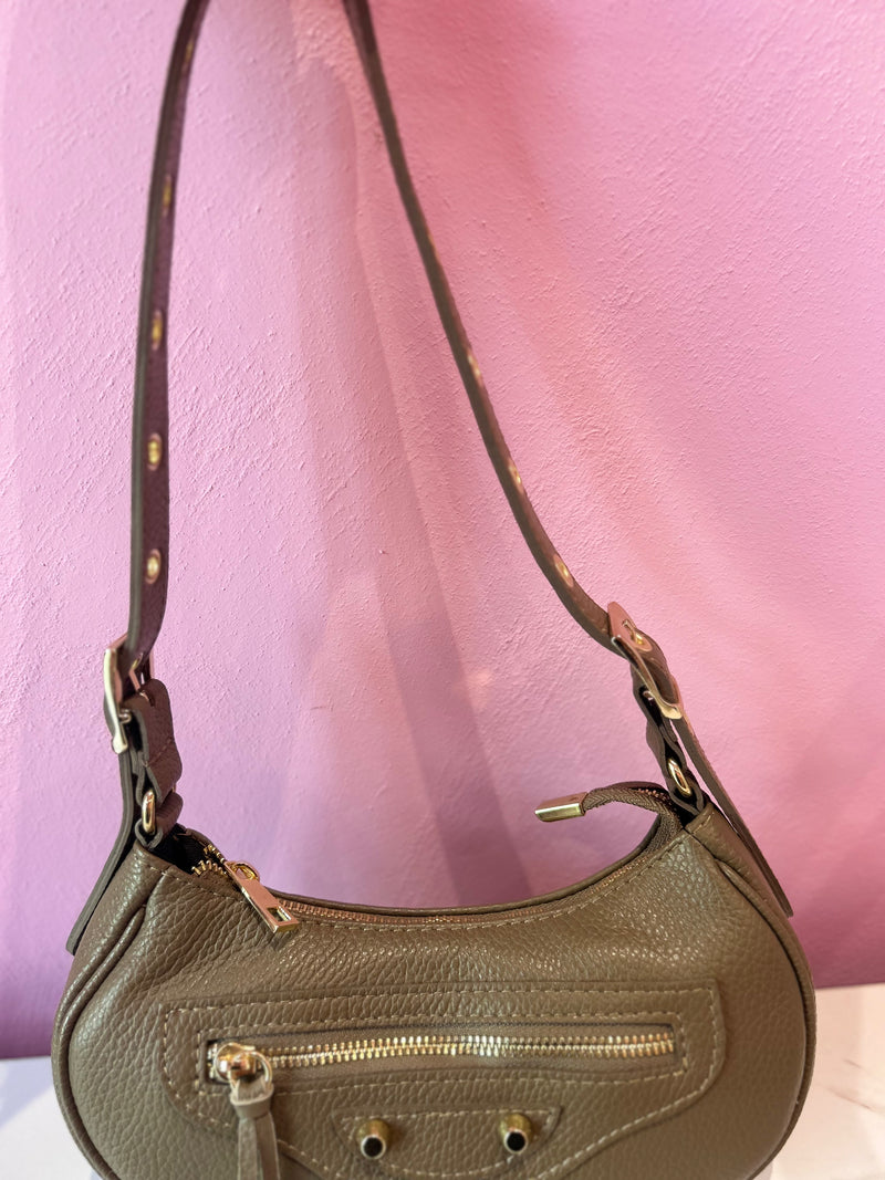 Borsa Pelle Grigio
