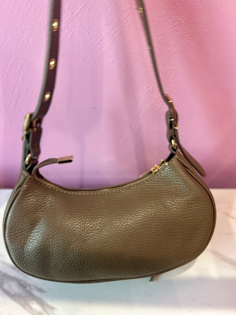 Borsa Pelle Grigio
