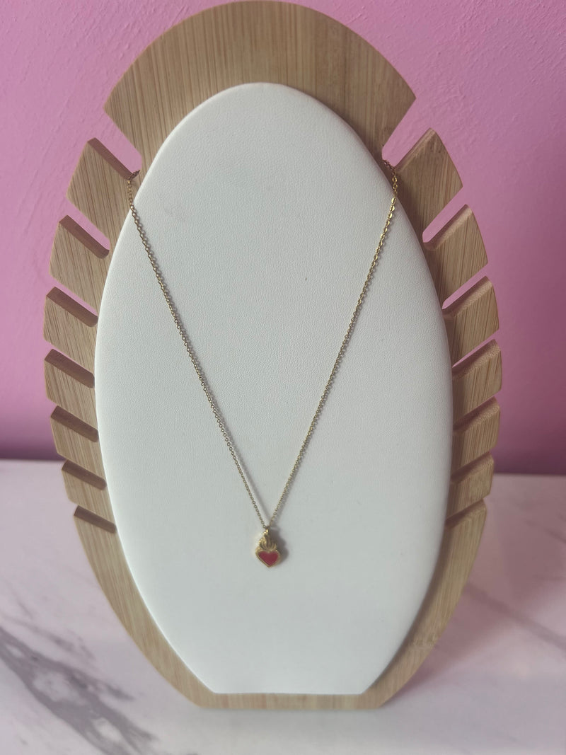 Collana Cuore Sacro Colo Oro