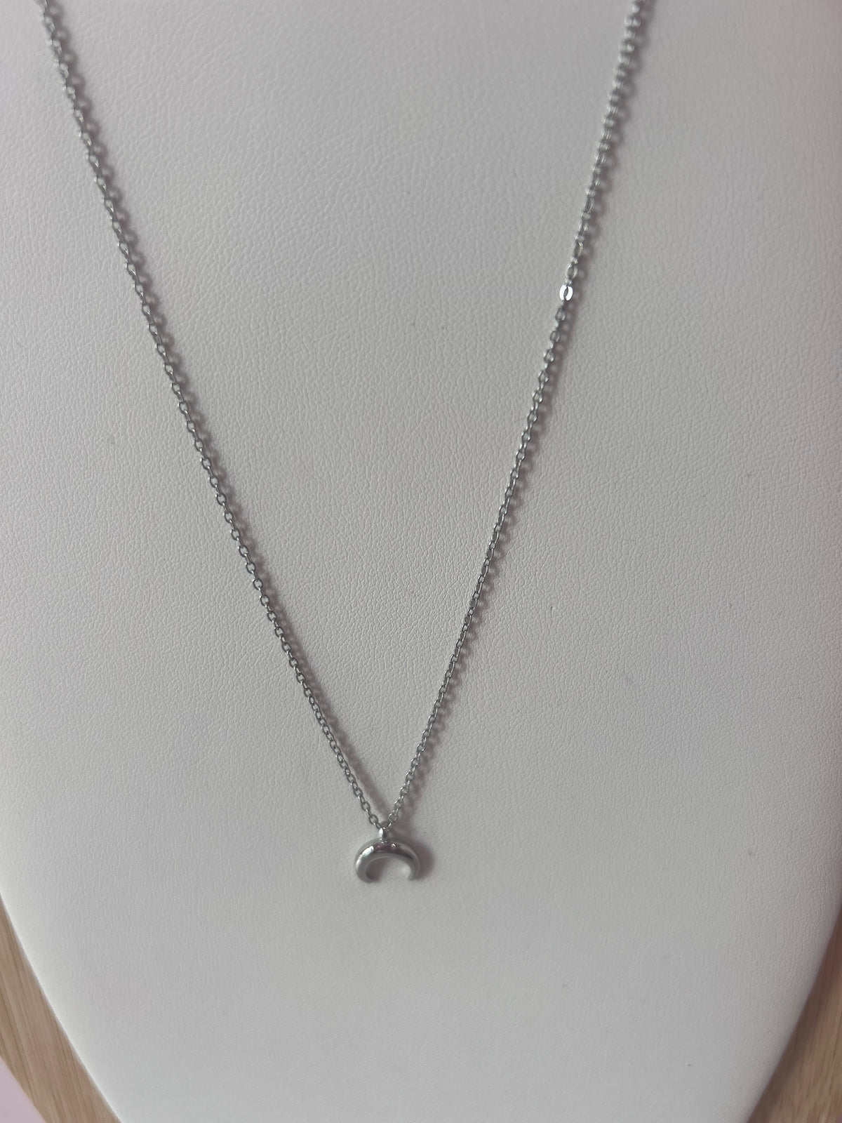 Collana Mezzaluna Color Argento