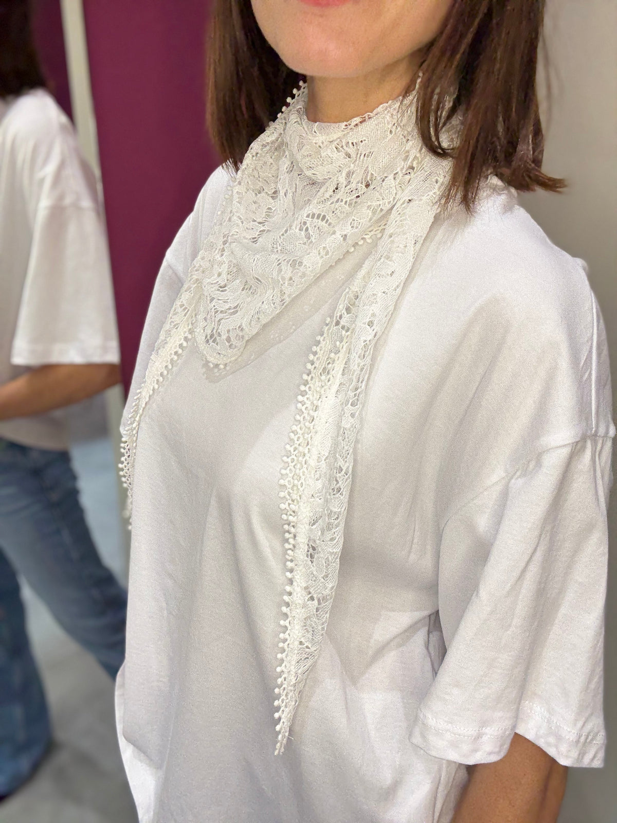 T-shirt Bianca con Scarpina PHILIA LOFT