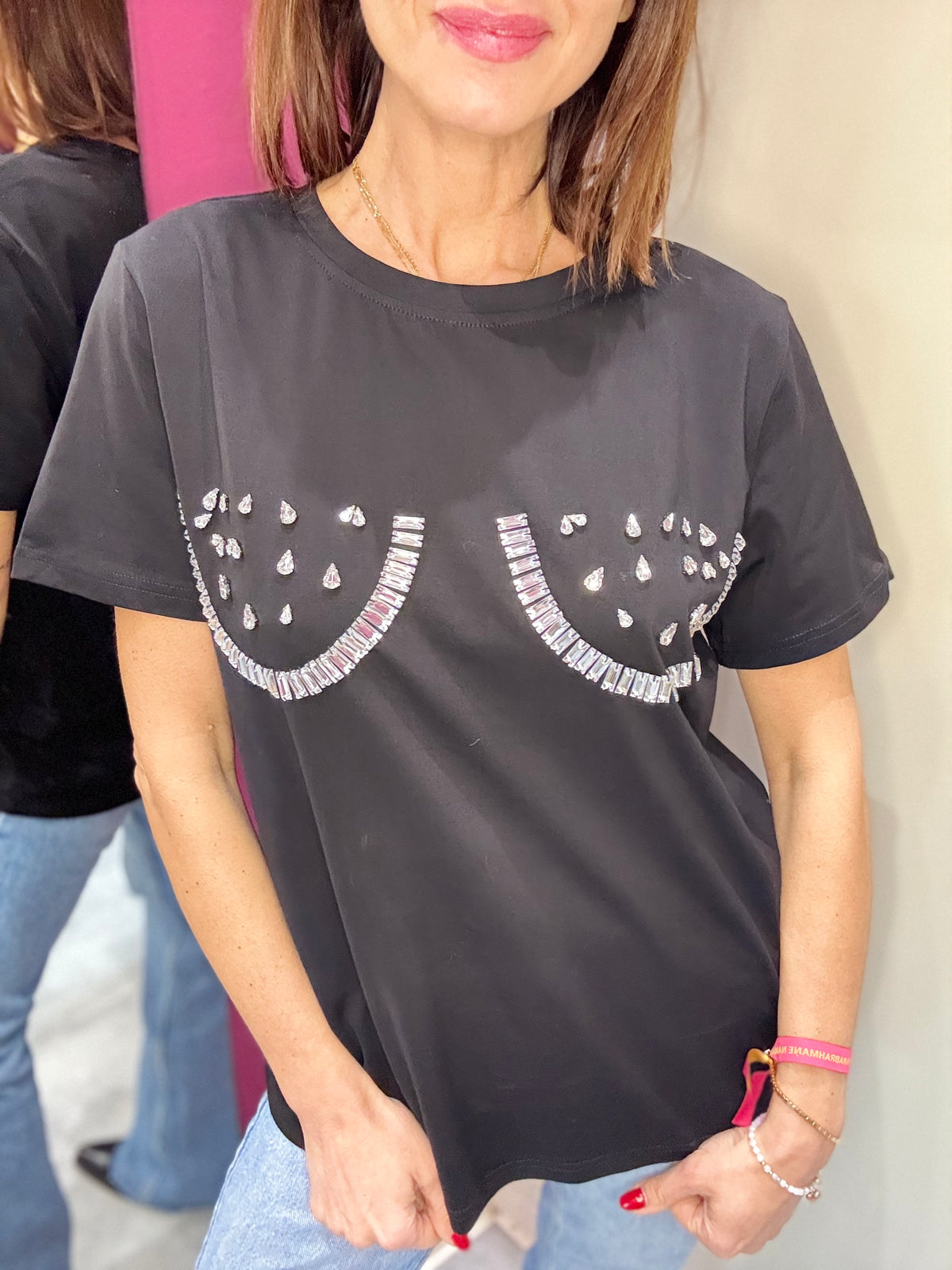 T-shirt Nero ANNAROCK MILANO