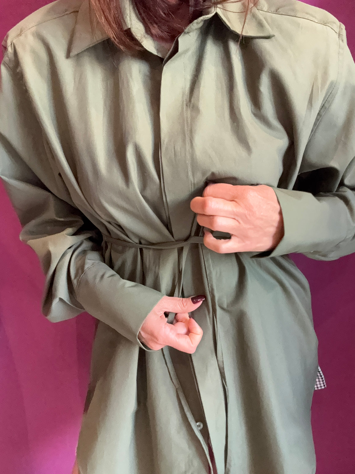 TENSIONE IN Camicia Verde Spalline
