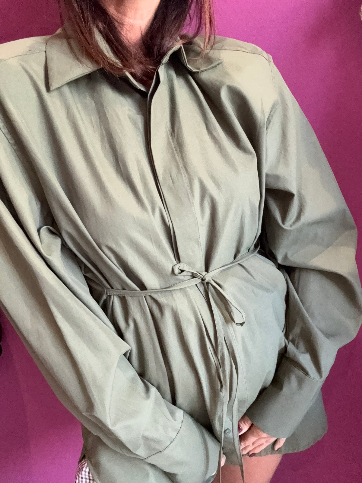 TENSIONE IN Camicia Verde Spalline
