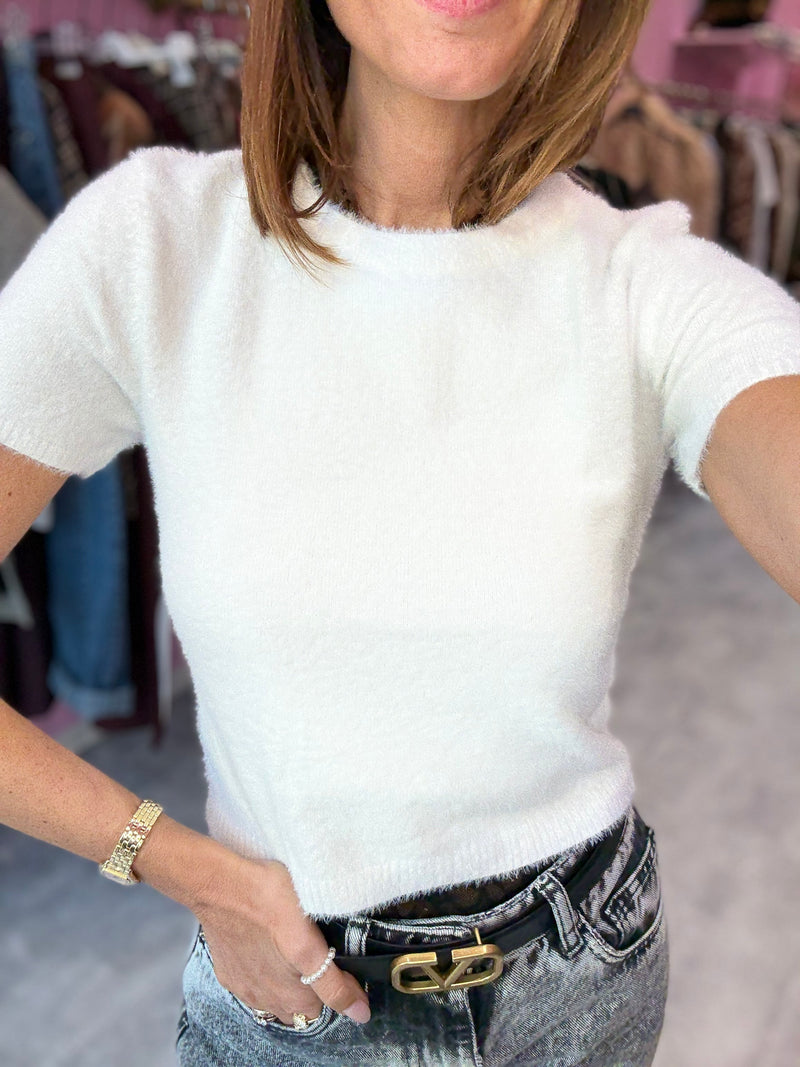 Maglia Orsetto Bianca Manica Corta