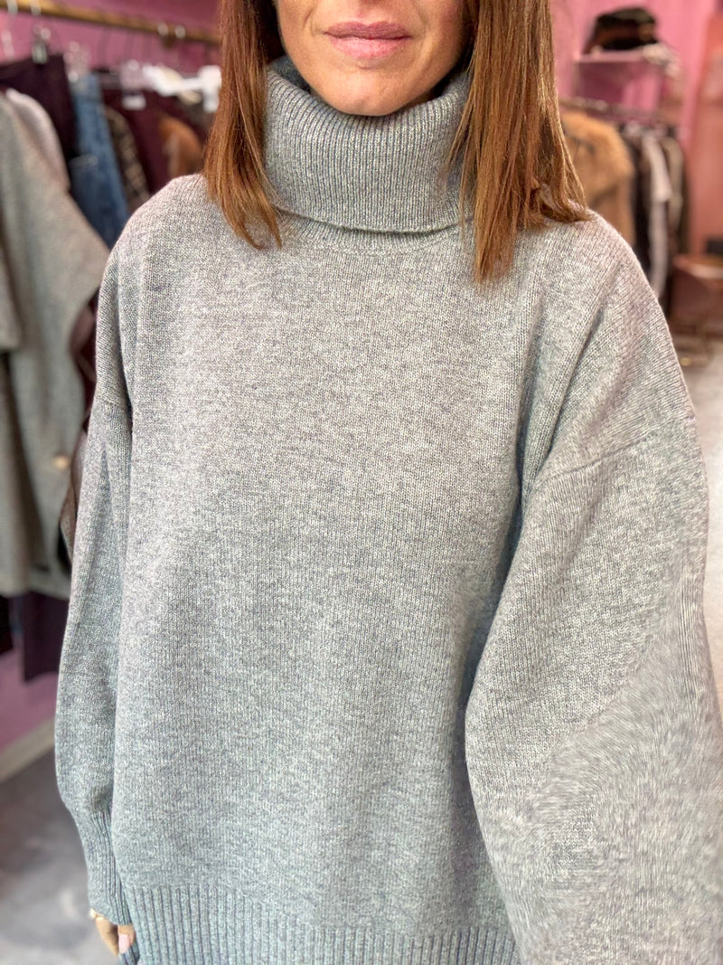 Maglia Abito Grigio Melange