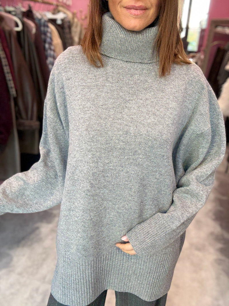 Maglia Abito Grigio Melange