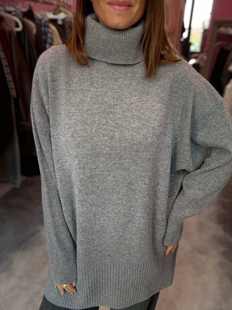 Maglia Abito Grigio Melange