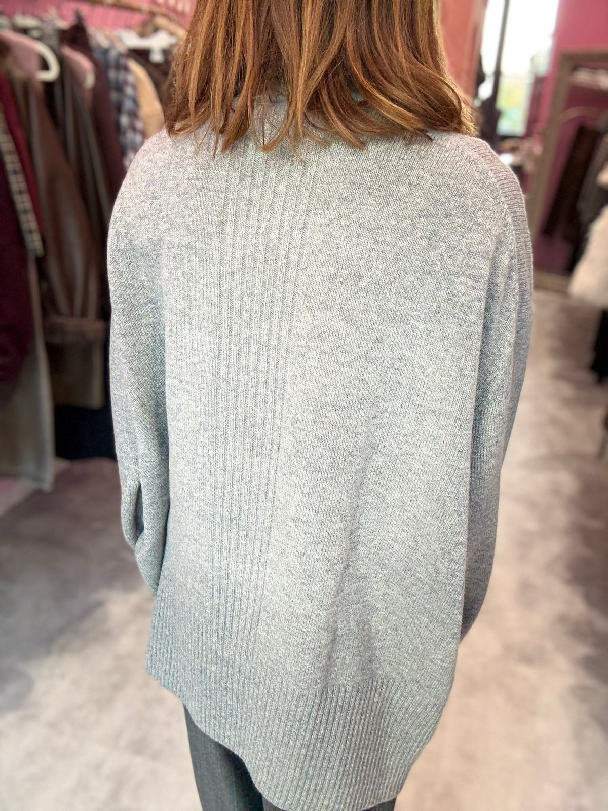 Maglia Abito Grigio Melange