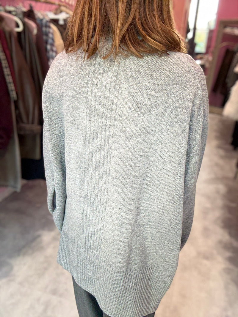 Maglia Abito Grigio Melange