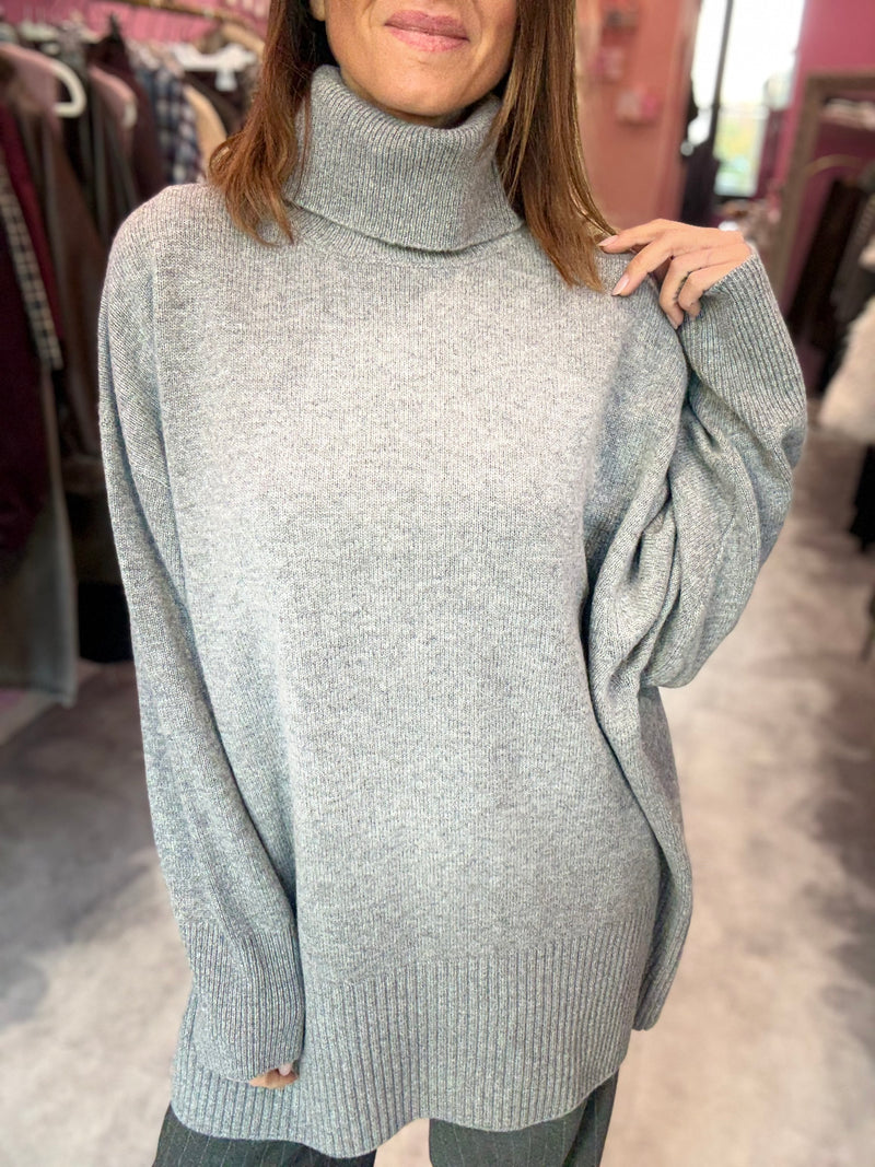 Maglia Abito Grigio Melange