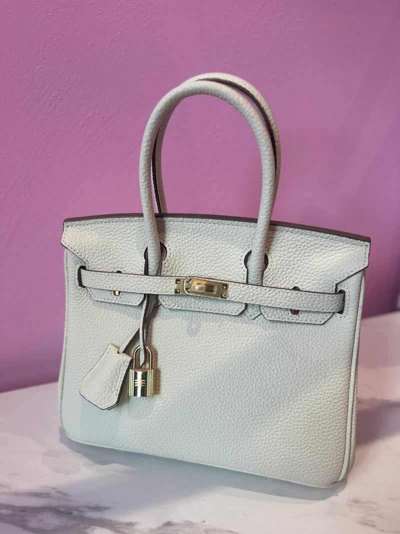 Modello Birkin Bianca Pelle