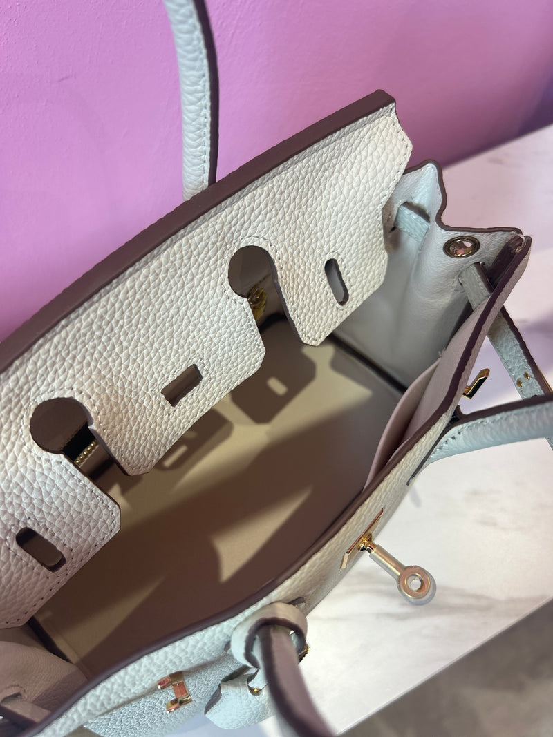 Modello Birkin Bianca Pelle