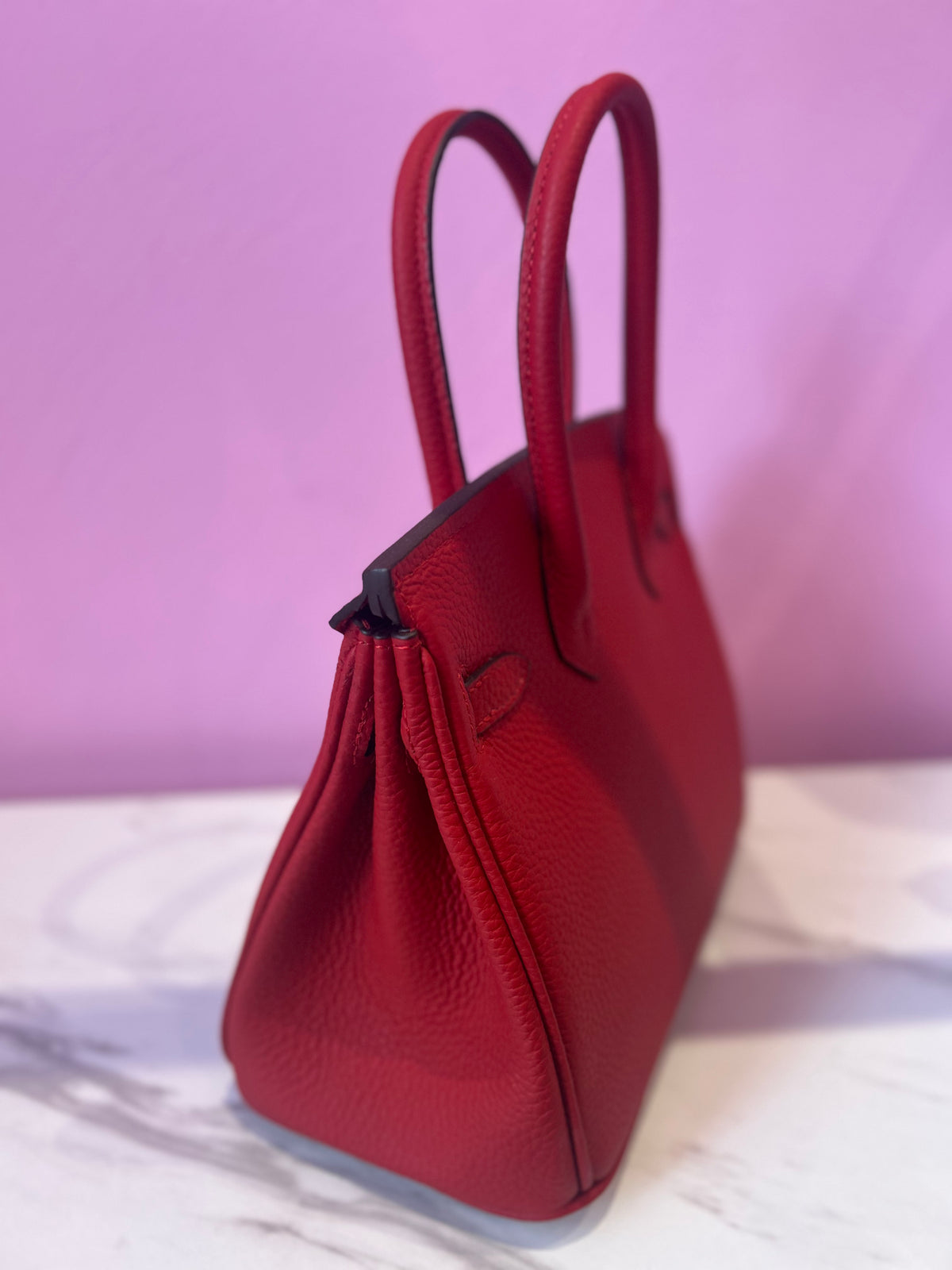 Modello Birkin Rosso Pelle