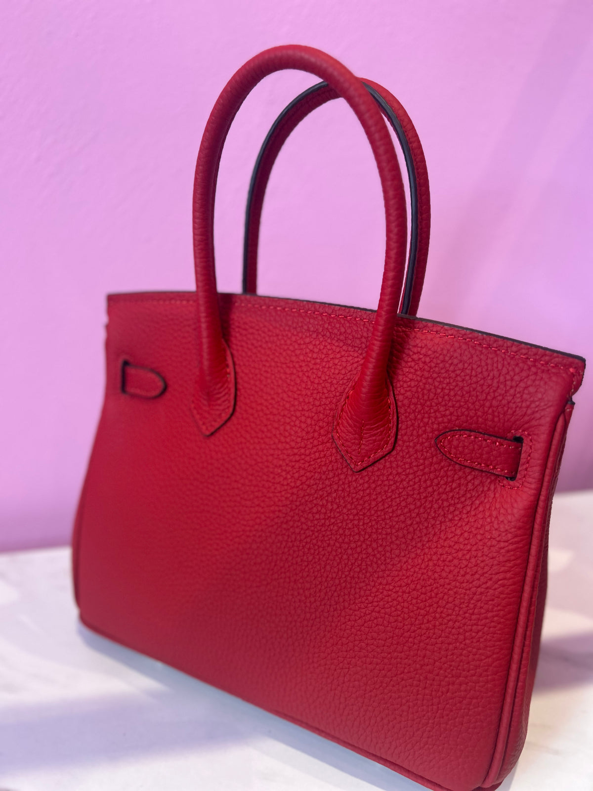 Modello Birkin Rosso Pelle