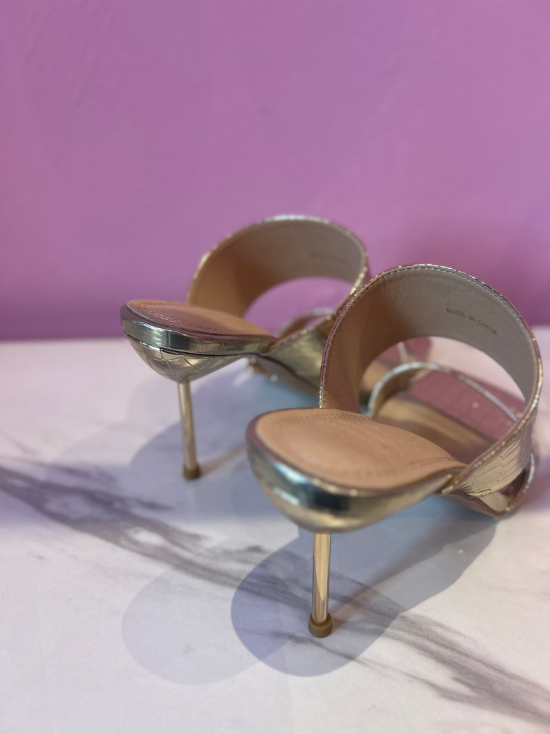 Mules Oro Crocco