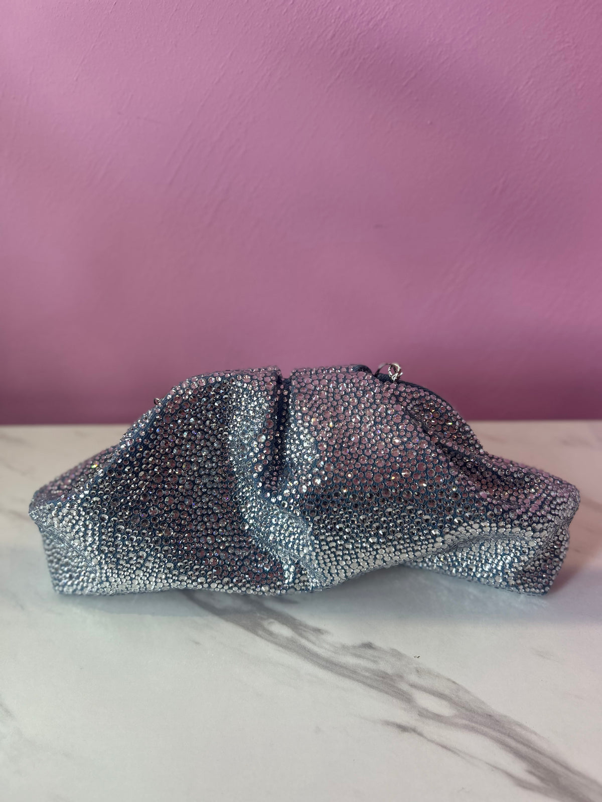 Clutch Denim Crystal