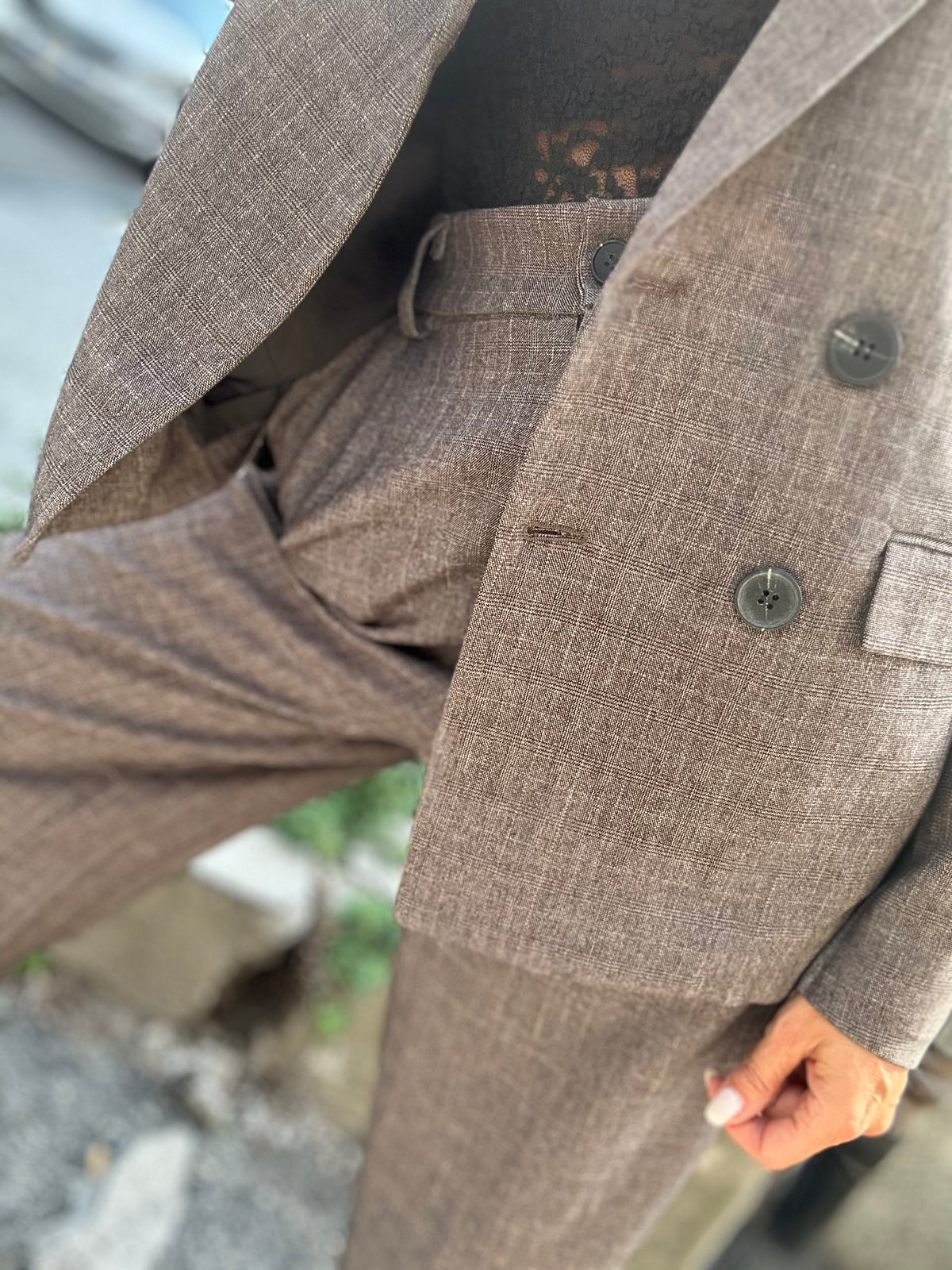 Pantalone Marrone Principe di Galles