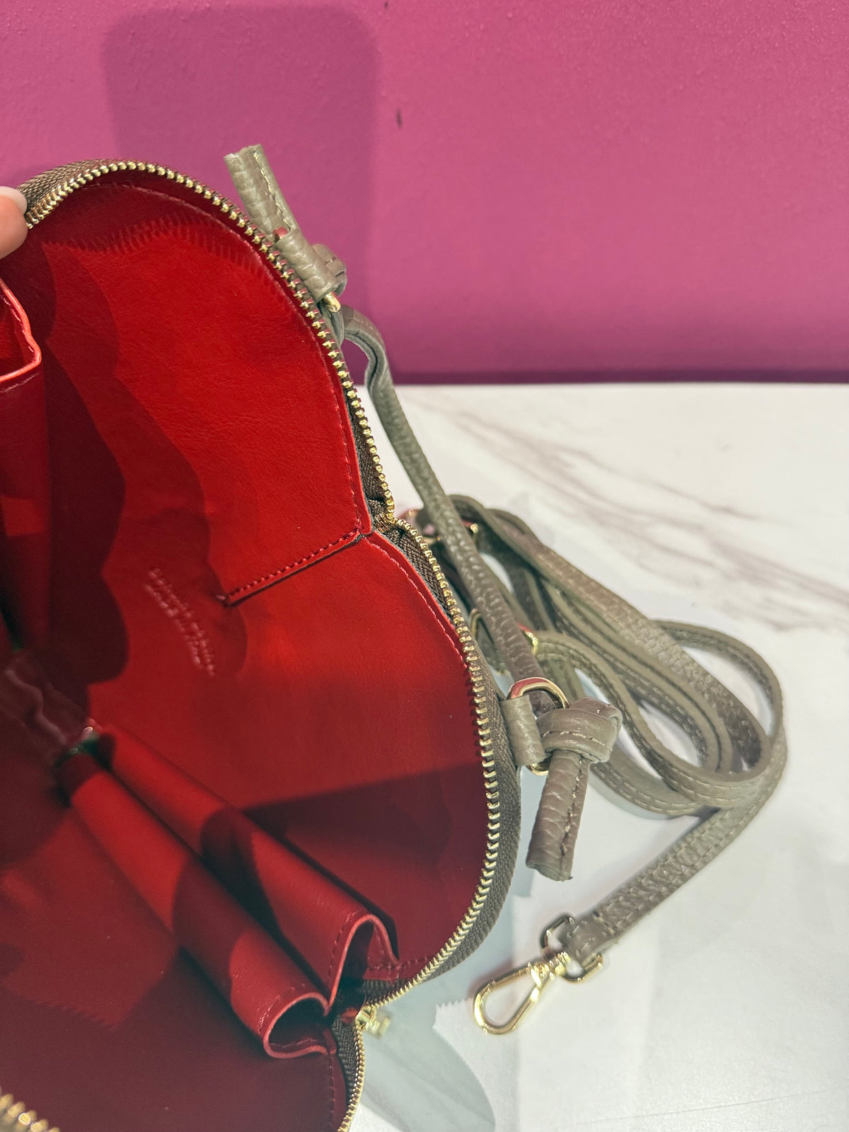 Borsa Cuore Suede Fango JUDIVA