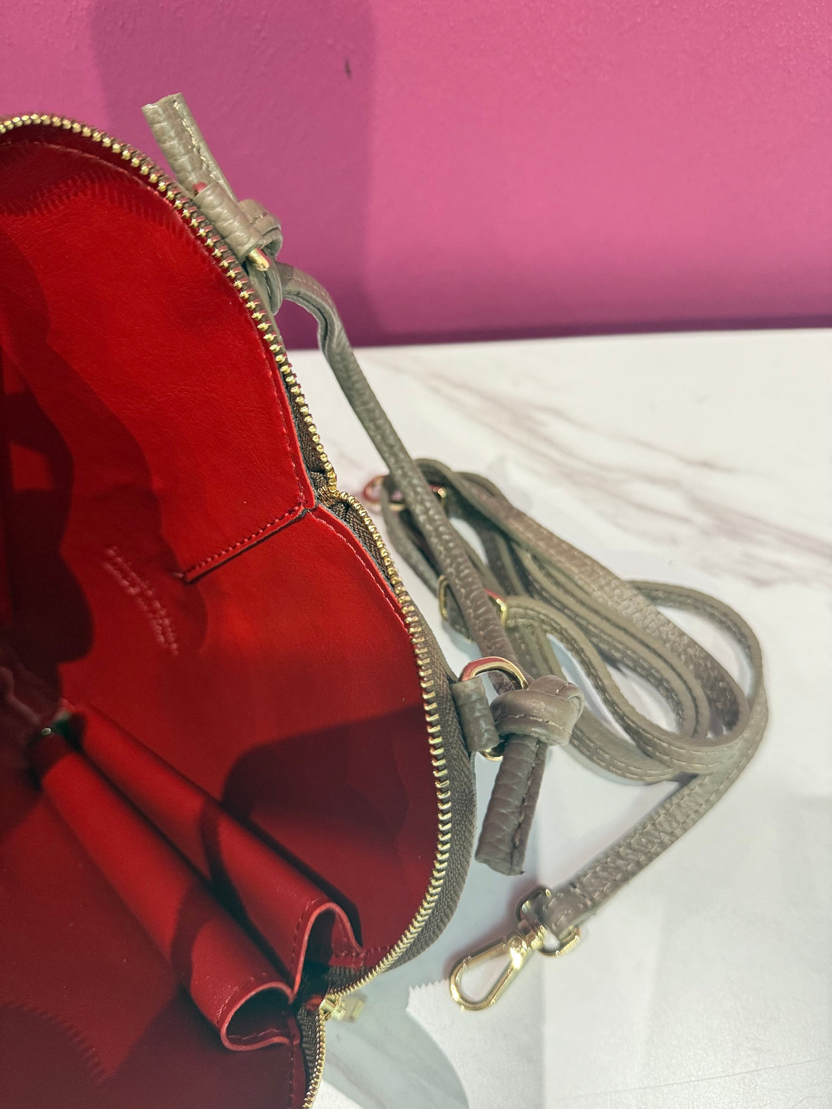 Borsa Cuore Suede Fango JUDIVA