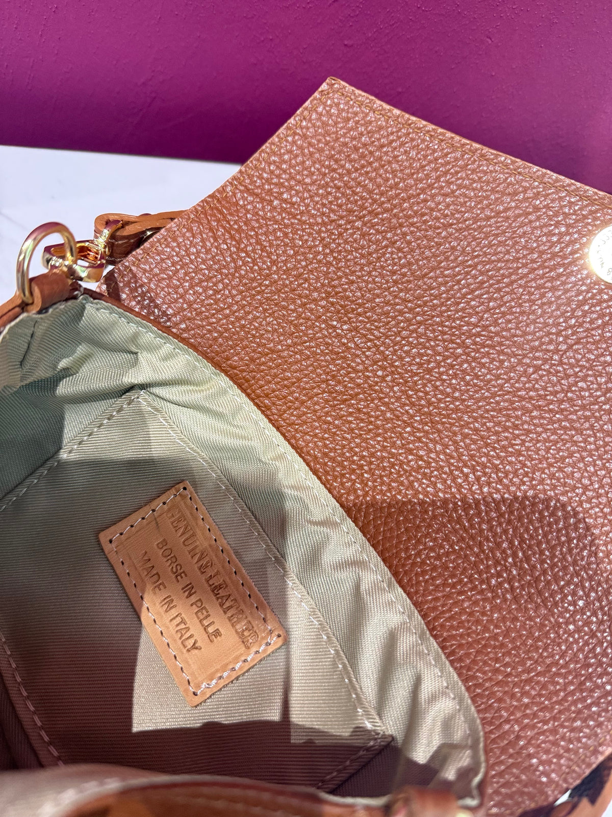 Borsa Baguette Mini Tabacco JUDIVA