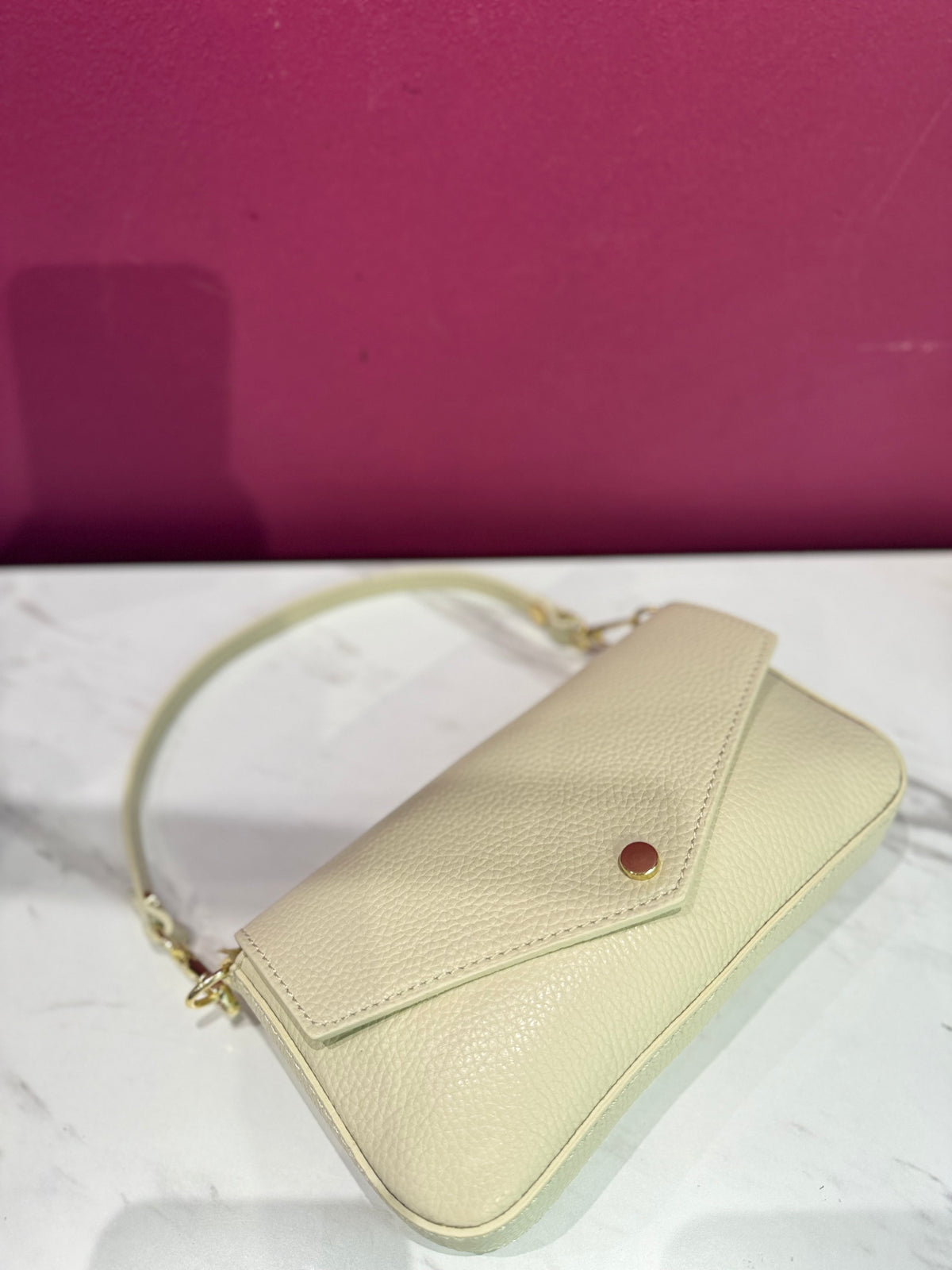 Borsa Baguette Pelle Giallo Pulcino JUDIVA
