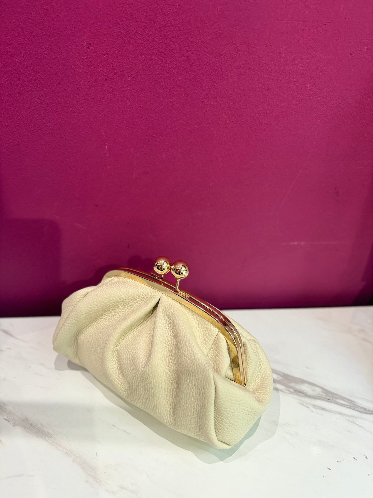 Borsa Pasticcino Pelle Avorio JUDIVA