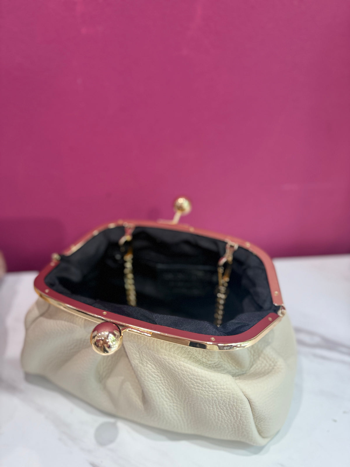 Borsa Pasticcino Pelle Avorio JUDIVA