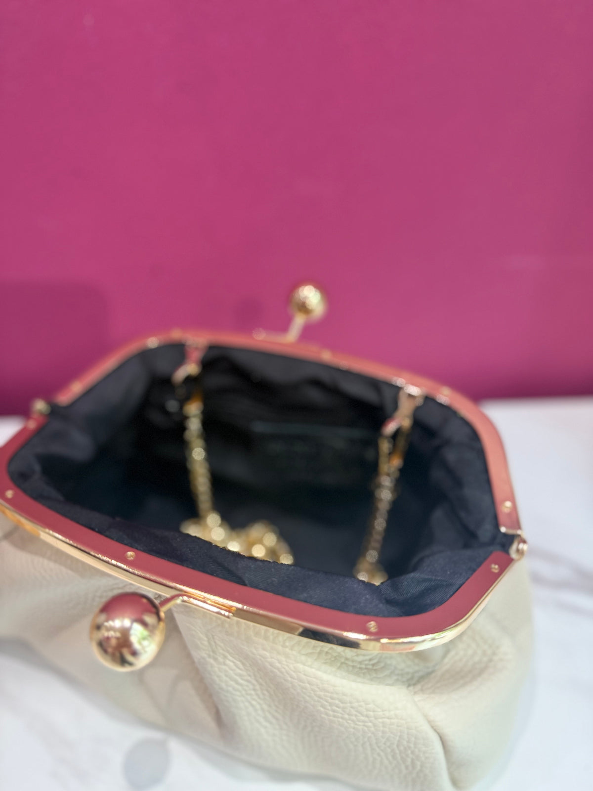 Borsa Pasticcino Pelle Avorio JUDIVA