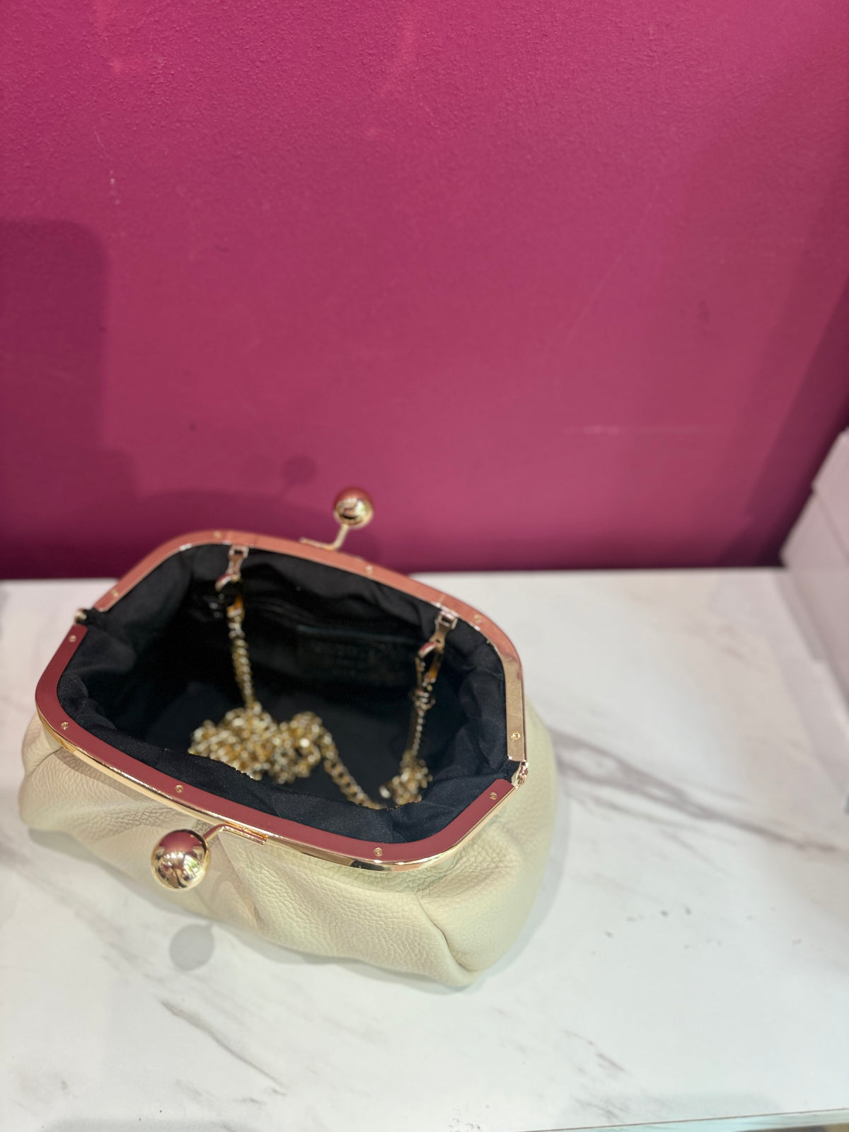 Borsa Pasticcino Pelle Avorio JUDIVA