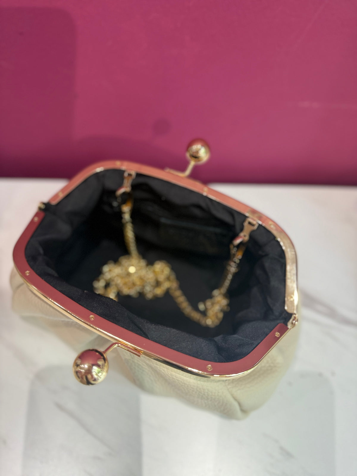 Borsa Pasticcino Pelle Avorio JUDIVA
